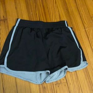 Black athletic shorts